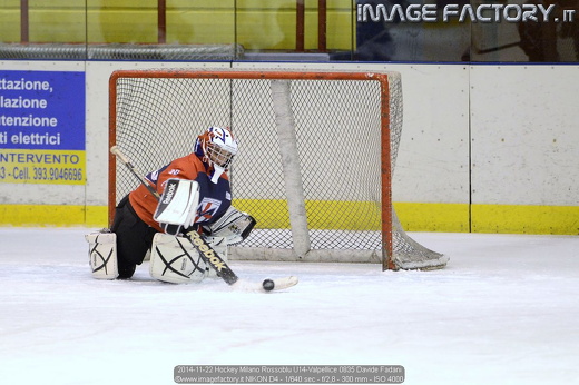 2014-11-22 Hockey Milano Rossoblu U14-Valpellice 0835 Davide Fadani